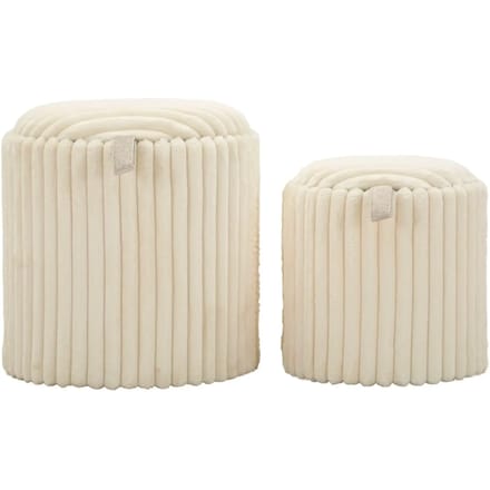 Poef Goteborg Pouf Set 2 Pcs Ø 40×42 cm
