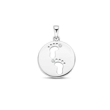 hanger baby voetjes zirkonia