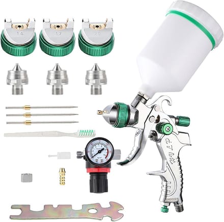 Verfpistool - Verfspuitpistool van 600 ml - voor Primer, Verf, Vernis, Olie en Beits