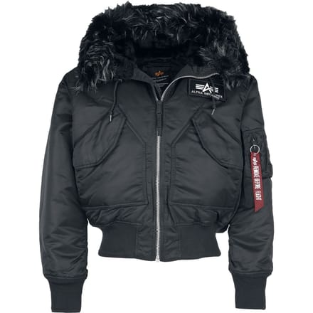 Alpha Industries Bomberjack - 45P Hooded Custom - XL - voor Mannen - zwart