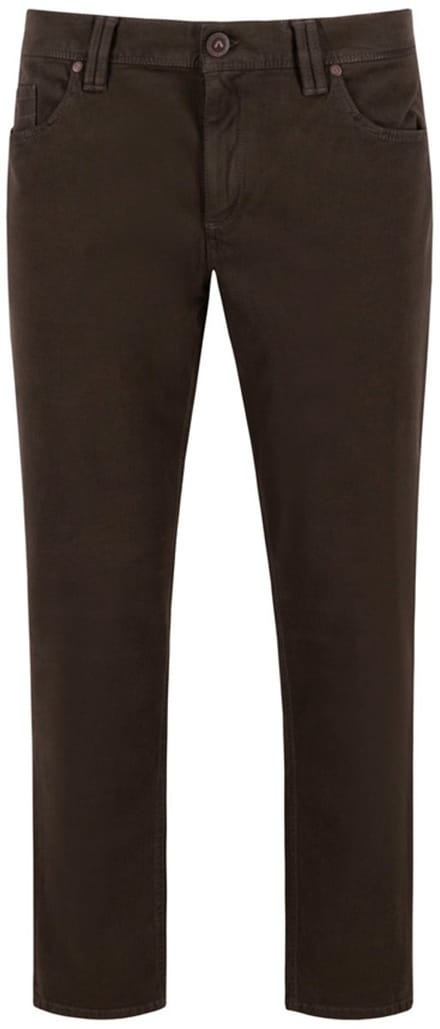 Alberto - 5-Pocket - Mannen - W36 X L36 - Bruin - Katoen - 4207-1407 Pipe