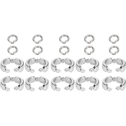 10 stuks Vogel Papegaaien Pootring Buiten Vlieg Training Activiteit Openingsclip Accessoires#12 white