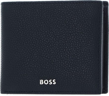 HUGO BOSS Leren Portemonnee Classic Grained Wallet Navy Donkerblauw
