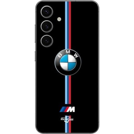 Hoesje - BMW - Samsung Galaxy S24 FE - Flexibel - Zwart - M-logo