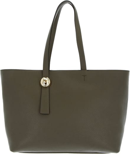 FURLA Leren Schoudertas Shopper Sfera Tote Bag Sage Olijfgroen