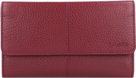 Esquire Verona Portemonnee RFID Leer 18 cm - Dames - Horizontaal - rot