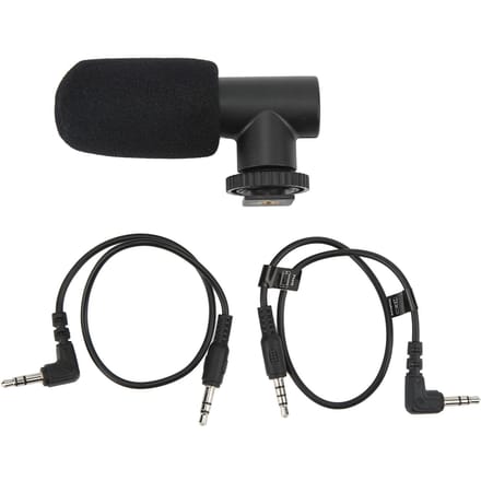 Microphone de Caméra Prise Jack 3,5 mm Suppression de Bruit Microphone Universel pour Téléphone Mobile pour Interviews Vidéo