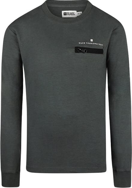 No Way Monday - Jongens shirt - Army green - Maat 98