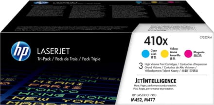 HP 410X - Tonercartridge - Origineel - Hoge Capaciteit - 3 Pack - Cyaan/Magenta/Geel