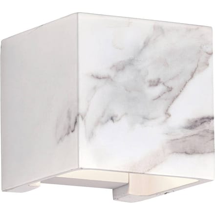 Viokef LED buitenwandlamp Davos justeerbaar marmer wit