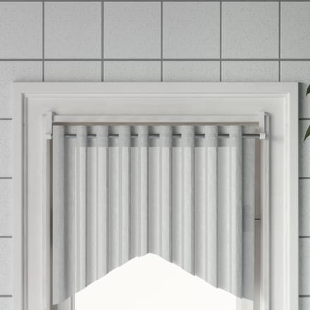 vidaXL - Gordijnrails - 2 - st - 40-60 - cm - aluminium - wit - en - zilverkleurig