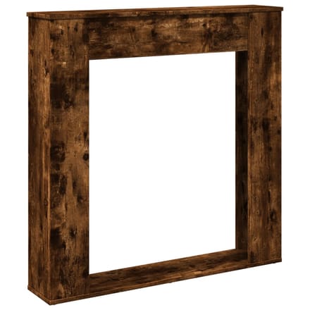 vidaXL Haardombouw 100x20x100 cm bewerkt hout gerookt eikenkleurig