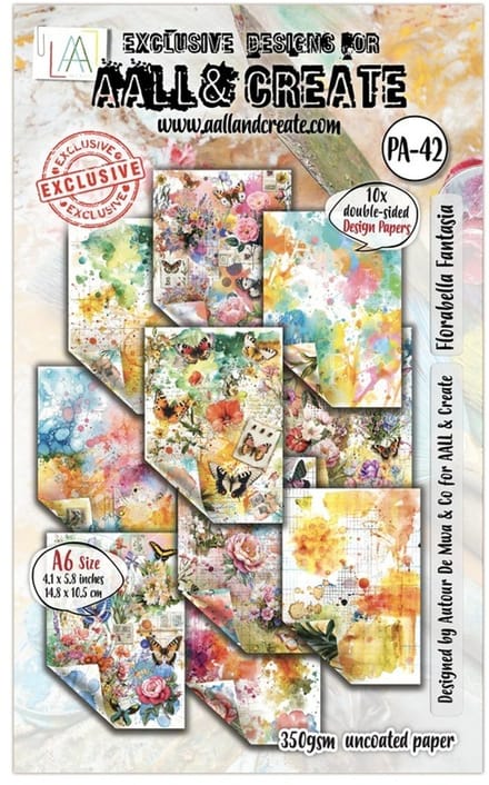 Aall & Create Design Paper A6 - Florabella Fantasia