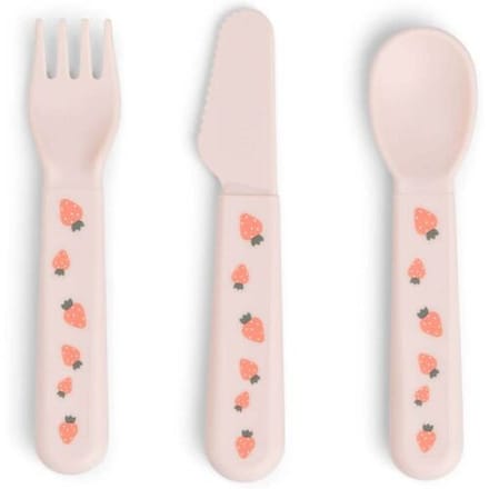 Done By Deer bestekset Foodie Light Pink dames