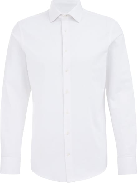 WE Fashion Heren Premium slim fit overhemd met jacquard structuur