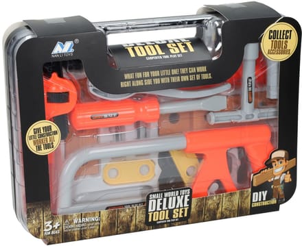 Jonotoys gereedschapset speelgoedkoffer - 25-delig - motoriek.