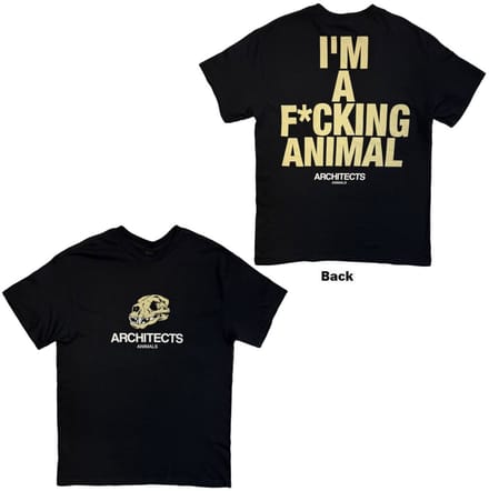 Architects - I'm A F*cking Animal Heren Tshirt - M - Zwart