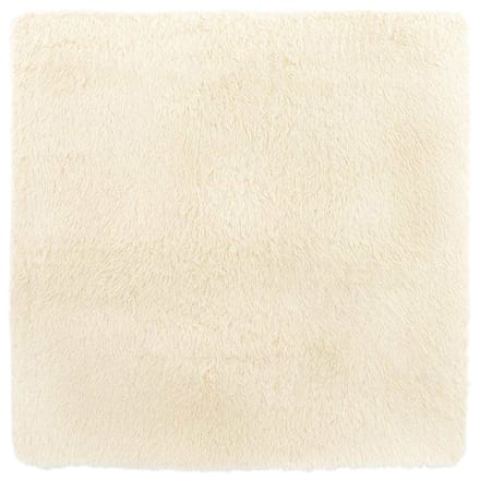 vidaXL - Hoogpolig - vloerkleed - NAVARRA - 200x200 - cm - polyester - crèmekleurig