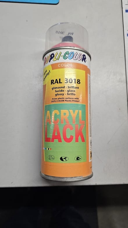 Motip Dupli-Color Spuitbus Acryl Hoogglans - RAL 3018 Aardbeirood