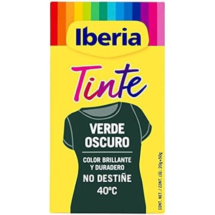 Teinture - IBERIA - Vert foncé - Fixation optimale - Ne tache pas - Basse température vert