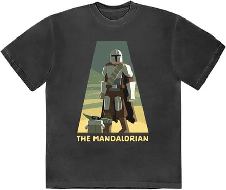 Disney Star Wars - The Mandalorian Spotlight Heren T-shirt - M - Zwart