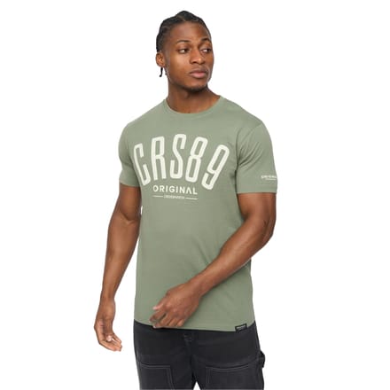 Crosshatch Heren Hallfell T-Shirt (Olijf)