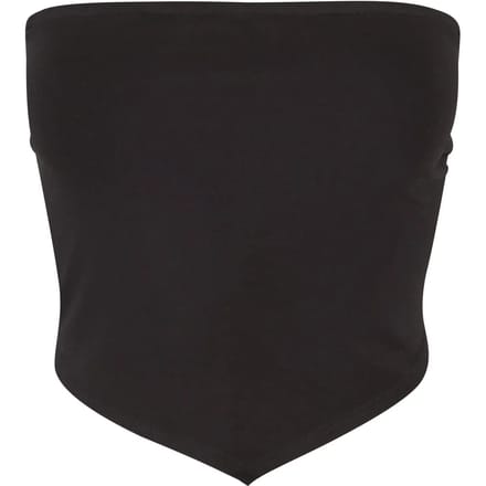 Urban Classics Knotted Bandeau Dames Top - zwart - L