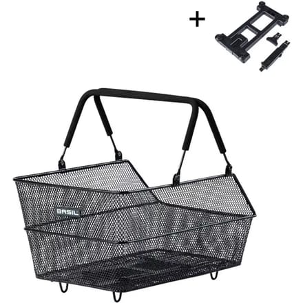 Basil Cento S fietsmand met MIK-bevestiging 7 liter 31 x 21 x 11 cm - zwart
