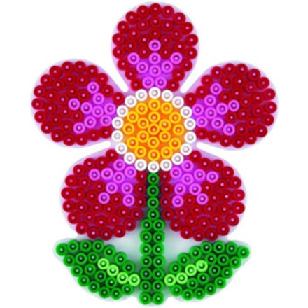 Hama - Strijkkralen Grondplaat - Bloem Wit