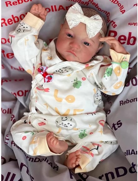 Realistisch Geboren Baby Pop Meisje 49CM Silicone Pop met Open Ogen
