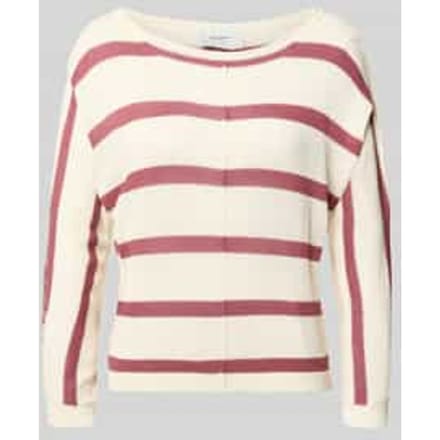 Boxy fit gebreide pullover van viscosemix model 'ALBERTA'