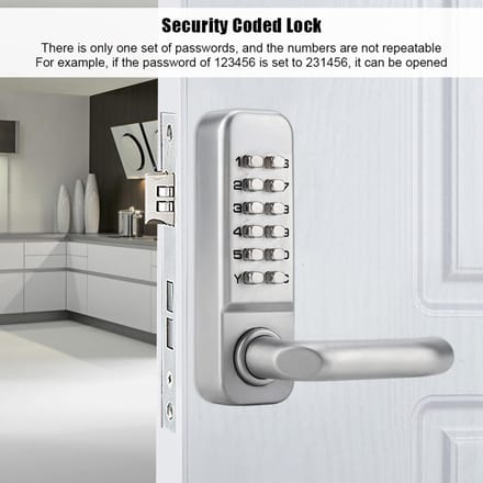 1   11 Cijferige Code Combinatie Nok Deur Zinklegering Handig Wachtwoord Beveiliging Coded Slot gray