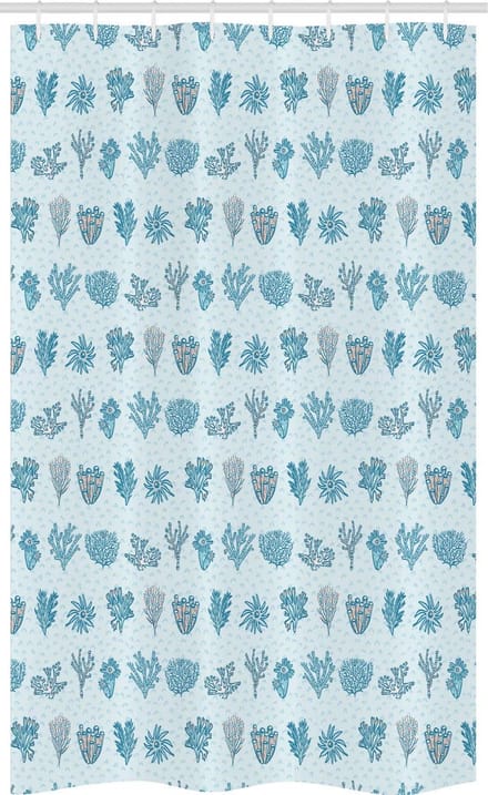 ABAKUHAUS Nautisch douchegordijn – 120x180 cm – Polyester – waterafstotend