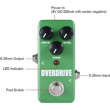 KOKKO FOD3 Mini Overdrive Pedaal Draagbaar Gitaar Effect Pedaal blue