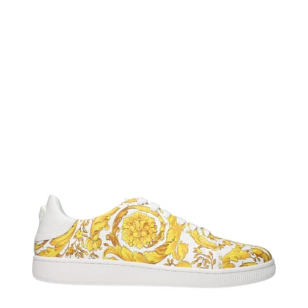 Versace Witte Leren Sneakers