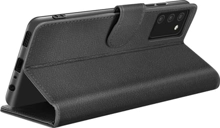 Zanae, Hoesje geschikt voor Galaxy A02s / A03s - Wallet Case & Magneetsluiting, Zwart