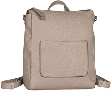 TOM TAILOR rugzak schoudertas Raisa Hobo Bag / Backpack Taupe