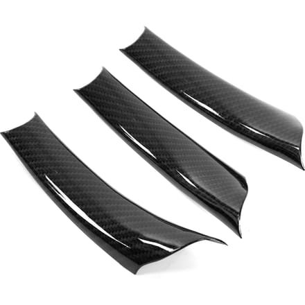 3 stuks Auto Deur Trekhandgreep Cover Koolstofvezel Stijl Vervanging voor X5 E70 2008‑2013 black