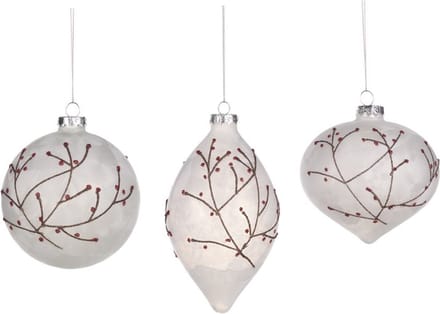 Goodwill - Kerstbal - Multicolour - L10 x H10 cm - 3 stuks