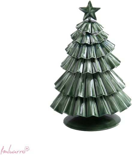 Imbarro – Decoratieve Kerstboom – Boom – Juda – Metaal – Groen – 14.5x22cm
