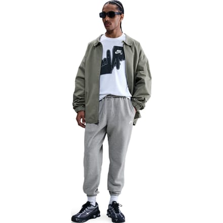 Nike fleece Broeken Heren - Grijs - Maat S