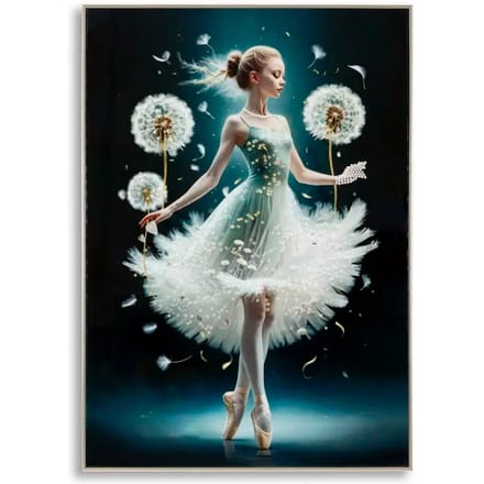 Muurdecoratie schilderij op canvas met lijst Mauro Ferretti Laccato Dancing A