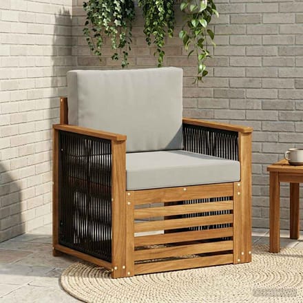 vidaXL - Buiten - Midden - Sofa - Naturel