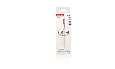 Uni-Ball One - gelpennen - electric kleuren - medium 0,7 mm - set van 5