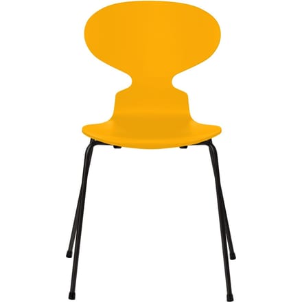 Fritz Hansen Ant Stoel - gelakt - true yellow - zwart