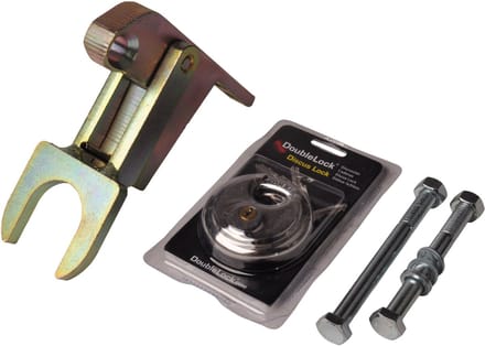 DoubleLock A60 Fixed Lock - onderbouw koppelingsslot voor ongeremde koppelingen - 2x verticaal M12
