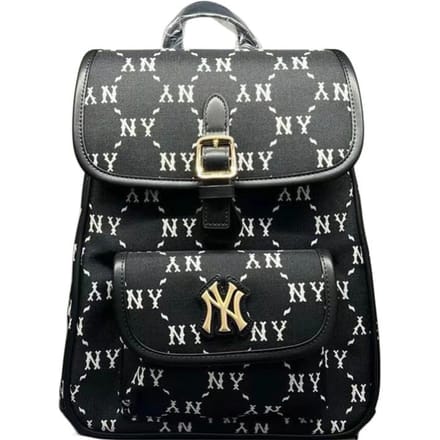 Sac à dos MLB Mode Polyvalent Polyester Unisexe Noir 7ABKMD74-50BKS Black gray