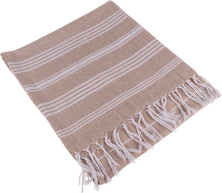 Hamamdoek - Bruin Wit - Saunadoek - Stranddoek - Hammamdoek - 80 x 170 cm