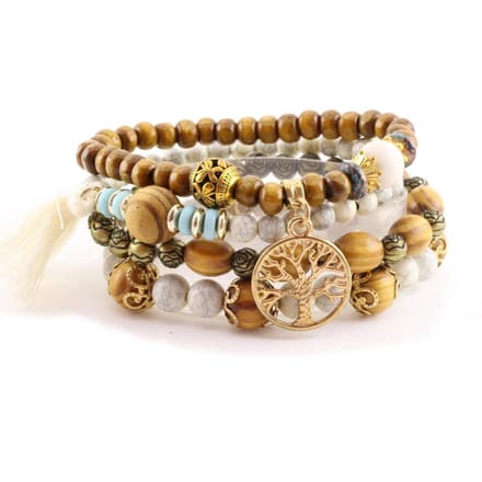 Dames kralenarmband set