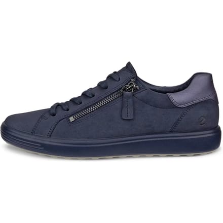 Ecco Ecco Soft 7 Slide Sneakers blauw Nubuck
